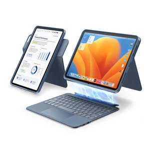 Keyboard Case for iPad Air 11",Air 5/4 gen & iPad Pro 11" 1/2/3/4 gen | 360° Rotating & Detachable,155° Adjustable Stand,Portrait/Landscape,Stylus Slot,Trackpad,Backlit,Full Protection Cover,Blue Keyboard Case for iPad Air 11",Air 5/4 gen & iPad Pro 11" 1/2/3/4 gen | 360° Rotating & Detachable,155° Adjustable Stand,Portrait/Landscape,Stylus Slot,Trackpad,Backlit,Full Protection Cover,Blue