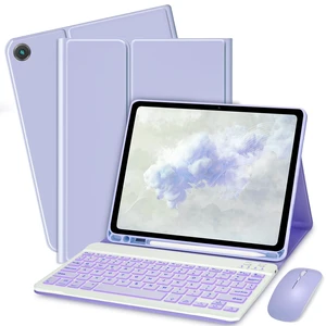 Keyboard Case for Samsung Galaxy Tab A11+ Plus 2025 / A9+ Plus 2023 11 inch - 7 Colors Backlit Keyboard Cover and Mouse (Light Purple) Keyboard Case for Samsung Galaxy Tab A11+ Plus 2025 / A9+ Plus 2023 11 inch - 7 Colors Backlit Keyboard Cover and Mouse (Light Purple)