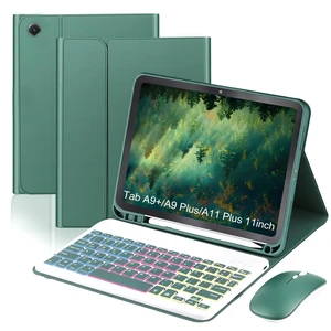 Case Keyboard for Samsung Galaxy Tab A11 Plus / A9+ Plus 11 Inch | 7-Color Rainbow Backlit, Removable USB-C Flip-Style Keyboard Case with S Pen Slot, Ideal for Work, Study, and Travel Case Keyboard for Samsung Galaxy Tab A11 Plus / A9+ Plus 11 Inch | 7-Color Rainbow Backlit, Removable USB-C Flip-Style Keyboard Case with S Pen Slot, Ideal for Work, Study, and Travel