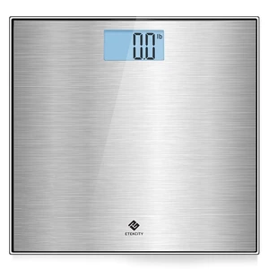 Stainless Steel Digital Body Weight Bathroom Scale, 400 Pounds | Step-On Technology, Large Blue LCD Backlight Display, Grey 12x12 Inch, 1 Pack Accurate Bathroom Scale Stainless Steel Digital Body Weight Bathroom Scale, 400 Pounds | Step-On Technology, Large Blue LCD Backlight Display, Grey 12x12 Inch, 1 Pack Accurate Bathroom Scale