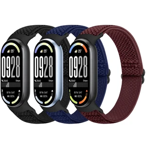Elastic Bands Compatible with Xiaomi Smart Band 10/9/8 for Women Men, Stretchy Solo Loop Soft Nylon Elastic Strap Replacement Wristband for Xiaomi Mi Band 10/9/83 PCS Elastic Bands Compatible with Xiaomi Smart Band 10/9/8 for Women Men, Stretchy Solo Loop Soft Nylon Elastic Strap Replacement Wristband for Xiaomi Mi Band 10/9/83 PCS