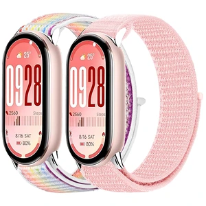 Nylon Watch Bands Compatible with Xiaomi Smart Band 10 9 8 Women Men, Adjustable Washable Breathable Soft Sport Nylon Strap Replacement Wristband for Xiaomi Mi Band 10/9/8 Nylon Watch Bands Compatible with Xiaomi Smart Band 10 9 8 Women Men, Adjustable Washable Breathable Soft Sport Nylon Strap Replacement Wristband for Xiaomi Mi Band 10/9/8