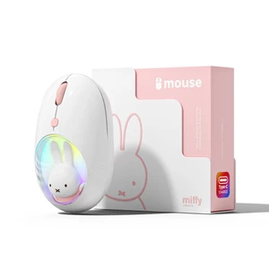 Miffy Wireless Bluetooth Optical Mouse Dual Mode (BT 5.0and 2.4GHz) Rechargeable LED Plus-Version DPI for Laptop/iPad/Tablet/Apple/Computer/Mac Book -Pink Miffy Wireless Bluetooth Optical Mouse Dual Mode (BT 5.0and 2.4GHz) Rechargeable LED Plus-Version DPI for Laptop/iPad/Tablet/Apple/Computer/Mac Book -Pink