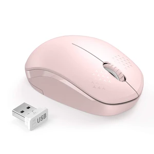Wireless Mouse for Laptop, 2.4G Noiseless Computer Mouse,Pink | Small portable design,USB receiver, quiet clicks, smooth tracking, 24-month battery life Mice for laptop,Chromebook and PC. Wireless Mouse for Laptop, 2.4G Noiseless Computer Mouse,Pink | Small portable design,USB receiver, quiet clicks, smooth tracking, 24-month battery life Mice for laptop,Chromebook and PC.