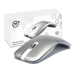 Foldable Arc Wireless Mouse Silent Click Bluetooth 5.3 and 2.4GHz | Dual Modes Portable Curved Mouse for Home, Office, Travel (Silver) Foldable Arc Wireless Mouse Silent Click Bluetooth 5.3 and 2.4GHz | Dual Modes Portable Curved Mouse for Home, Office, Travel (Silver)