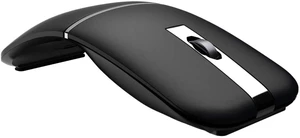 Bluetooth Wireless Mouse for Laptop, Foldable Arc 180° Rotating Silent Click Portable Curved Computer Mice for Home, Office, Travel(Black) Bluetooth Wireless Mouse for Laptop, Foldable Arc 180° Rotating Silent Click Portable Curved Computer Mice for Home, Office, Travel(Black)