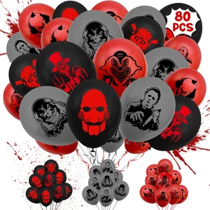 80PCS Classic Horror Movie Character Party Decorations - Halloween Birthday Party Decorations Balloons - Horror Birthday Party Supplies - Horror Theme Birthday Balloons for Boy Girls Adult Party Gift 80PCS Classic Horror Movie Character Party Decorations - Halloween Birthday Party Decorations Balloons - Horror Birthday Party Supplies - Horror Theme Birthday Balloons for Boy Girls Adult Party Gift