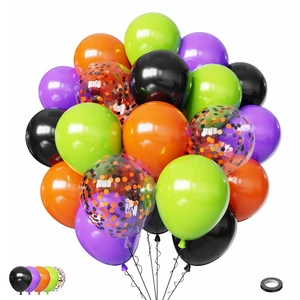 Halloween Balloons Set, 65Pcs Black Orange Purple Green Balloons 12Inch | Halloween Black and Orange Latex Balloons for Birthday Graduation Halloween Party Decorations Halloween Balloons Set, 65Pcs Black Orange Purple Green Balloons 12Inch | Halloween Black and Orange Latex Balloons for Birthday Graduation Halloween Party Decorations