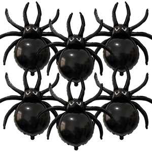 Halloween Spider Balloons 33 Inch Giant Black Foil Balloon Decorations | Large Spider Shape Balloons for Spooky Party Haunted House Birthday Halloween Decorations Mylar Balloon Supplies Halloween Spider Balloons 33 Inch Giant Black Foil Balloon Decorations | Large Spider Shape Balloons for Spooky Party Haunted House Birthday Halloween Decorations Mylar Balloon Supplies