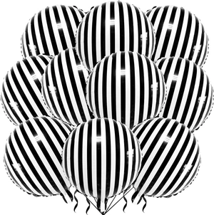 Black White Striped Balloons 12 Pack 18 Inch Halloween Party Decorations Garland Kit Black White Striped Balloons 12 Pack 18 Inch Halloween Party Decorations Garland Kit