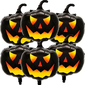 6Pcs Black Pumpkin Balloons Halloween Pumpkin Foil Balloon for Halloween Party Decoration 6Pcs Black Pumpkin Balloons Halloween Pumpkin Foil Balloon for Halloween Party Decoration