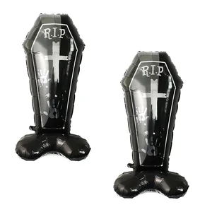 Tombstone Balloons Halloween Coffin Balloons Tombstone Shape Aluminum Foil Balloon for Halloween Theme Party Spooky Party Decorations Supplies 2Pack Tombstone Balloons Halloween Coffin Balloons Tombstone Shape Aluminum Foil Balloon for Halloween Theme Party Spooky Party Decorations Supplies 2Pack