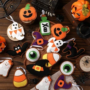 20 Pcs Halloween Felt Ornaments 3D 3.15" Tree Hanging Decorations | Ghost Bat Pumpkin Black Cat Witch Hat Felt Ornaments, Halloween Garland Banner Mantle Wall Party Decor 20 Pcs Halloween Felt Ornaments 3D 3.15" Tree Hanging Decorations | Ghost Bat Pumpkin Black Cat Witch Hat Felt Ornaments, Halloween Garland Banner Mantle Wall Party Decor