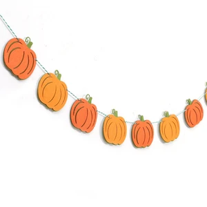 Felt Pumpkin Garland - Halloween Pumpkin Banner, Thanksgiving Felt Double Layers Pumpkin Garland, Cute Pumpkin Banner for Halloween or Fall Harvest Party Felt Pumpkin Garland - Halloween Pumpkin Banner, Thanksgiving Felt Double Layers Pumpkin Garland, Cute Pumpkin Banner for Halloween or Fall Harvest Party