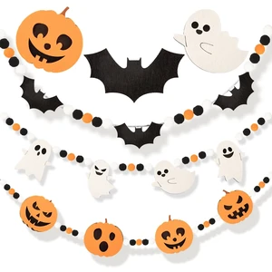 24.6Ft Halloween Felt Banner Halloween Pumpkin Ghosts Banner for Indoor Outdoor Home Office Hanging Decor 24.6Ft Halloween Felt Banner Halloween Pumpkin Ghosts Banner for Indoor Outdoor Home Office Hanging Decor