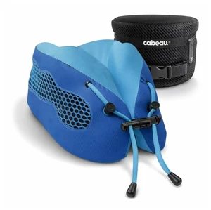 Evolution Cool Travel Neck Pillow by - Cooling Airflow Vents, Memory Foam Neck Support, and Adjustable Clasp - Comfort On-The-Go with Carrying Case - Airplane, Train, Car, and Gaming (Blue) Evolution Cool Travel Neck Pillow by - Cooling Airflow Vents, Memory Foam Neck Support, and Adjustable Clasp - Comfort On-The-Go with Carrying Case - Airplane, Train, Car, and Gaming (Blue)