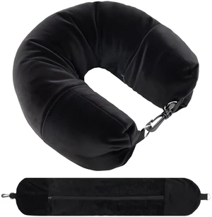 1-Pack Stuffable Travel Pillow for Extra Luggage - Travel Neck Pillow with Adjustable Neck Size - Multifunctional Velvet Neck Pillowcas - Sleeping Rest Cushion Travel Essentials 1-Pack Stuffable Travel Pillow for Extra Luggage - Travel Neck Pillow with Adjustable Neck Size - Multifunctional Velvet Neck Pillowcas - Sleeping Rest Cushion Travel Essentials