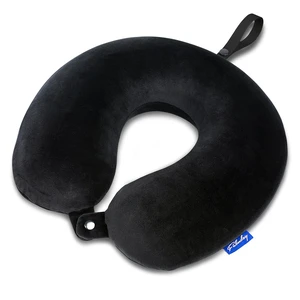 Memory Foam Travel Pillows for Airplanes - Neck Pillow for Traveling with Attachable Snap Strap Soft Washable Cover, Flight Pillow for Sleeping, Car, Home, Office, Black Memory Foam Travel Pillows for Airplanes - Neck Pillow for Traveling with Attachable Snap Strap Soft Washable Cover, Flight Pillow for Sleeping, Car, Home, Office, Black