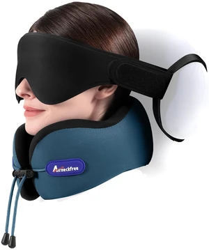 Travel Neck Pillow for Airplane,Memory Foam,3D Eye Mask | 360 Ergonomic Pillow Head Neck Chin Sleep Support Essentials for Traveling/Long-haul Light/Car/Train/Office/Home Teal Travel Neck Pillow for Airplane,Memory Foam,3D Eye Mask | 360 Ergonomic Pillow Head Neck Chin Sleep Support Essentials for Traveling/Long-haul Light/Car/Train/Office/Home Teal