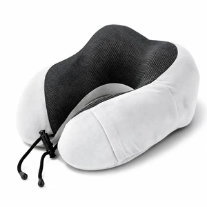 Travel Neck Pillow for Airplanes, Adjustable U-Shaped Support Cushion, Gray | Breathable mesh lining and adjustable cord help provide a secure,comfortable fit for flights,car rides, trains and resting Travel Neck Pillow for Airplanes, Adjustable U-Shaped Support Cushion, Gray | Breathable mesh lining and adjustable cord help provide a secure,comfortable fit for flights,car rides, trains and resting