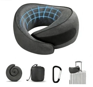 Travel Pillows - 100% Pure Memory Foam Neck Pillow for Airplanes, Comfortable Breathable Cover, 360° Support Stowable Pillows for Sleeping, Car, Airport Travel Essentials, Pigeon Grey Travel Pillows - 100% Pure Memory Foam Neck Pillow for Airplanes, Comfortable Breathable Cover, 360° Support Stowable Pillows for Sleeping, Car, Airport Travel Essentials, Pigeon Grey