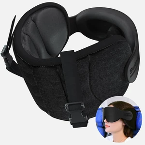 Travel Pillows for Airplanes, Stable Head Support, Travel Essential | Airplane Pillow with 3D Eye Mask, Seat Strap Secures to Headrest, Stop Bobblehead, for Long Flight Road Trip Sleeping, Black Travel Pillows for Airplanes, Stable Head Support, Travel Essential | Airplane Pillow with 3D Eye Mask, Seat Strap Secures to Headrest, Stop Bobblehead, for Long Flight Road Trip Sleeping, Black