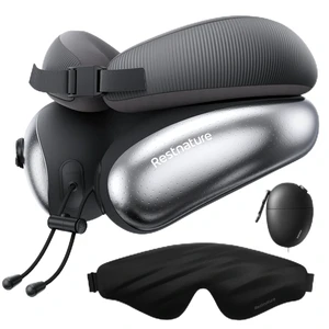 Neck Pillow for Traveling, Travel Pillows for Airplanes, Adjustable Neck Pillow Airplane Travel Essentials - 2 Layer Patented | Inflatable Air Loop & Memory Foam for 360° Ergonomic Support Neck Pillow for Traveling, Travel Pillows for Airplanes, Adjustable Neck Pillow Airplane Travel Essentials - 2 Layer Patented | Inflatable Air Loop & Memory Foam for 360° Ergonomic Support