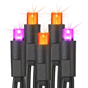 5MM Wide Angle Halloween Lights Purple Orange, 100 LED Connectable | 120V Plugin UL-certified 33ft Black Wire Mini String; No Flickering; Indoor/Outdoor Waterproof for Tree Home Patio Decoration 5MM Wide Angle Halloween Lights Purple Orange, 100 LED Connectable | 120V Plugin UL-certified 33ft Black Wire Mini String; No Flickering; Indoor/Outdoor Waterproof for Tree Home Patio Decoration