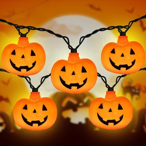 Halloween String Lights - LED Jack O Lantern Lights with Cute Spooky Smiling, 8.5Ft LED Pumpkin Lights Outdoor Plug in for Fall Halloween Decorations Indoor Outdoor Home Mantel Party Decor, 0.07W Halloween String Lights - LED Jack O Lantern Lights with Cute Spooky Smiling, 8.5Ft LED Pumpkin Lights Outdoor Plug in for Fall Halloween Decorations Indoor Outdoor Home Mantel Party Decor, 0.07W