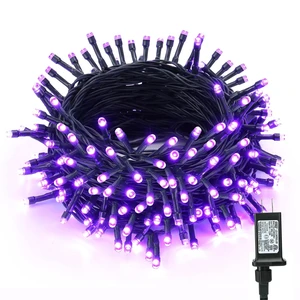 Purple Halloween String Lights Connectable Plugin 78.74 ft 240 LED | 8 Modes Fairy Light with Timer; Memory Function; Indoor Outdoor Waterproof Green Wire for Christmas Tree Room Garden Decor Purple Halloween String Lights Connectable Plugin 78.74 ft 240 LED | 8 Modes Fairy Light with Timer; Memory Function; Indoor Outdoor Waterproof Green Wire for Christmas Tree Room Garden Decor