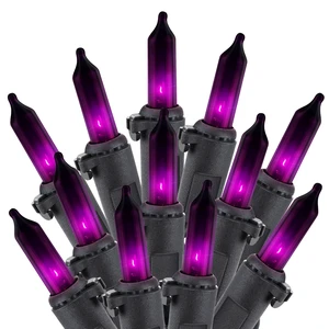 Halloween String Lights Outdoor 100 Count 20 Feet Incandescent Bulb | Mini Lights for Christmas Indoor Garland Party Festival Decoration, Purple Halloween String Lights Outdoor 100 Count 20 Feet Incandescent Bulb | Mini Lights for Christmas Indoor Garland Party Festival Decoration, Purple