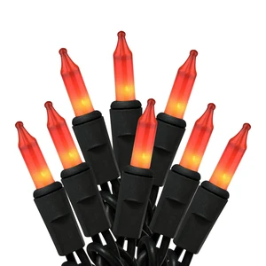 Orange Halloween Lights,100 Count Incandescent Lights String with Black Wire,Ideal Outdoor Indoor Halloween Decorations Lights for Patio Home Party,UL Certified (21feet) Orange Halloween Lights,100 Count Incandescent Lights String with Black Wire,Ideal Outdoor Indoor Halloween Decorations Lights for Patio Home Party,UL Certified (21feet)