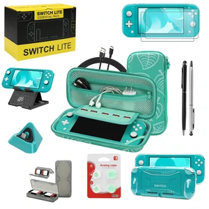 Switch Lite Case 16-in-1 Accessories Bundle for Nintendo Switch Lite (2019) | Carrying Case,TPU Case Cover with Screen Protector,Charging Dock,Playstand,Game Card Case,USB Cable,Stylus,Thumb Grip Caps Switch Lite Case 16-in-1 Accessories Bundle for Nintendo Switch Lite (2019) | Carrying Case,TPU Case Cover with Screen Protector,Charging Dock,Playstand,Game Card Case,USB Cable,Stylus,Thumb Grip Caps