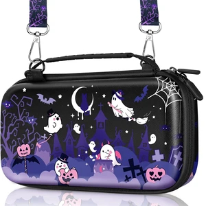for Nintendo Switch 2 Carrying Case for Teen Boys - Cute Cool Design for Switch 2 2025 Travel Cases with Handle and Strap Portable Storage Carry Hard Shell for Accessories, Purple Spooky for Nintendo Switch 2 Carrying Case for Teen Boys - Cute Cool Design for Switch 2 2025 Travel Cases with Handle and Strap Portable Storage Carry Hard Shell for Accessories, Purple Spooky