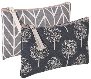 2 Pcs Canvas Cosmetic Bag, Multi-Function Small Zipper Pouch Cute Makeup Pouch Travel Toiletry Bag Travel Size Toiletries Christmas Stocking Stuffers Gifts for Women,8.6 * 5.5 In 2 Pcs Canvas Cosmetic Bag, Multi-Function Small Zipper Pouch Cute Makeup Pouch Travel Toiletry Bag Travel Size Toiletries Christmas Stocking Stuffers Gifts for Women,8.6 * 5.5 In