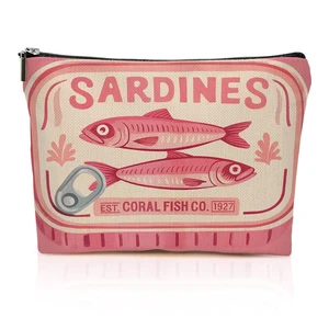 Cute Sardines Makeup Bag Vintage Fish Lover Gifts Makeup Pouch | Canned Sardines Cosmetic Bags, Portable Travel Toiletry Bag, Christmas Birthday Graduation Present for Women Mom Friends Cute Sardines Makeup Bag Vintage Fish Lover Gifts Makeup Pouch | Canned Sardines Cosmetic Bags, Portable Travel Toiletry Bag, Christmas Birthday Graduation Present for Women Mom Friends