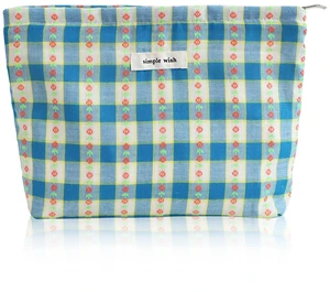 Makeup Bag for Women Travel Cosmetic Bag 10.5"x7.5" Blue Floral | Canvas Lined Makeup Pouch for Skincare, Toiletries, Brushes, Perfect for Travel, Gym, Daily Use, Great Gift Travel Essentials Makeup Bag for Women Travel Cosmetic Bag 10.5"x7.5" Blue Floral | Canvas Lined Makeup Pouch for Skincare, Toiletries, Brushes, Perfect for Travel, Gym, Daily Use, Great Gift Travel Essentials