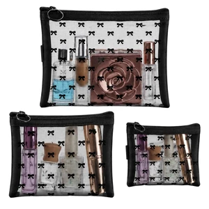 3Pcs Bow Printed Mesh Makeup Bag Set, Multiple Sizes Portable Mesh Pouch with Zipper Travel Mesh-Cosmetic Bags Toiletry Bag Makeup Purse Bags for Offices Home Travel Accessories 3Pcs Bow Printed Mesh Makeup Bag Set, Multiple Sizes Portable Mesh Pouch with Zipper Travel Mesh-Cosmetic Bags Toiletry Bag Makeup Purse Bags for Offices Home Travel Accessories