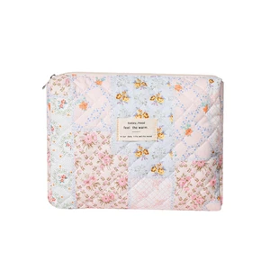 Quilted Cotton Makeup Bag, Floral Coquette Pouch(03Pink Flower) | Soft Toiletry Bag with Zipper for Women and Girls,Cute Kawaii Travel Cosmetic Bags Quilted Cotton Makeup Bag, Floral Coquette Pouch(03Pink Flower) | Soft Toiletry Bag with Zipper for Women and Girls,Cute Kawaii Travel Cosmetic Bags