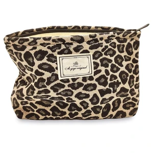 Leopard Makeup Bag Organizer Cosmetic Bags for Women and Girls,Travel Toiletry Bag Large Capacity Canvas Makeup Zipper Pouch, Purse Organizer Pouches (Brown Leopard) Leopard Makeup Bag Organizer Cosmetic Bags for Women and Girls,Travel Toiletry Bag Large Capacity Canvas Makeup Zipper Pouch, Purse Organizer Pouches (Brown Leopard)
