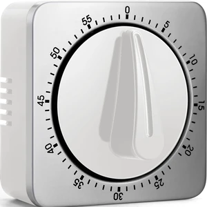 Kitchen Timers for Cooking, Chef Cooking Timer Clock with Loud Alarm,100% Mechanical Desk Timer - No Batteries Required - Magnetic Backing, Exquisite Stainless Steel Body - Countdown Reminder Magnetic Kitchen Timers for Cooking, Chef Cooking Timer Clock with Loud Alarm,100% Mechanical Desk Timer - No Batteries Required - Magnetic Backing, Exquisite Stainless Steel Body - Countdown Reminder Magnetic