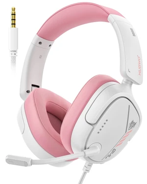 HG04L Gaming Headset for PS5/PS4, Xbox Series X|S, Switch - Pink | 40mm Speakers, Clear Unidirectional Mic, 250g Lightweight, Soft Memory Earmuffs, 3.5mm Jack for Gaming & Work HG04L Gaming Headset for PS5/PS4, Xbox Series X|S, Switch - Pink | 40mm Speakers, Clear Unidirectional Mic, 250g Lightweight, Soft Memory Earmuffs, 3.5mm Jack for Gaming & Work