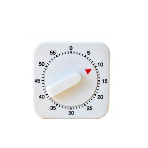 Square 60 Minute Mechanical Timer - Visual Cooking Timer with Loud Alarm - No Batteries Required - Ideal for Cooking, Baking, and Kitchen Management - White Square 60 Minute Mechanical Timer - Visual Cooking Timer with Loud Alarm - No Batteries Required - Ideal for Cooking, Baking, and Kitchen Management - White
