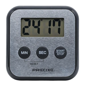 Compact Stainless Steel Digital Timer | High-Contrast LCD Display | Countdown and Countup for Kitchen, Study, or Classroom | Magnet and Stand Compact Stainless Steel Digital Timer | High-Contrast LCD Display | Countdown and Countup for Kitchen, Study, or Classroom | Magnet and Stand