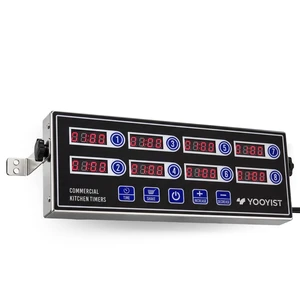 Commercial 8 Channel Digital Kitchen Timer Loud Alarm Cook Timer | 8 Independent Channels, Stainless Steel Body, Loud Adjustable Alarm & Clear LED Display for Restaurant & Bakery Use Commercial 8 Channel Digital Kitchen Timer Loud Alarm Cook Timer | 8 Independent Channels, Stainless Steel Body, Loud Adjustable Alarm & Clear LED Display for Restaurant & Bakery Use
