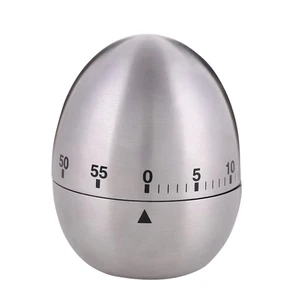 Kitchen Timer for Cooking, Stainless Steel Egg Kitchen Timer | Mechanical Rotating Alarm 60 Minutes Count Down Time Clock for Cooking Learning, with Manual Kitchen Timer for Cooking, Stainless Steel Egg Kitchen Timer | Mechanical Rotating Alarm 60 Minutes Count Down Time Clock for Cooking Learning, with Manual