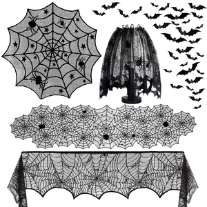 5Pack Halloween Spiderweb Tablecloth Runner Fireplace Scarf Lampshade Bats Halloween Decorations Indoor Spooky Home Decor Spider Web Tablecloth Table Runner Mantel Scarf Cobweb Lampshade Scary 3D Bats 5Pack Halloween Spiderweb Tablecloth Runner Fireplace Scarf Lampshade Bats Halloween Decorations Indoor Spooky Home Decor Spider Web Tablecloth Table Runner Mantel Scarf Cobweb Lampshade Scary 3D Bats