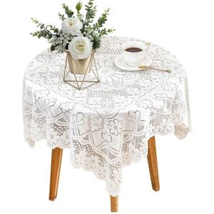 35X35 Inch Off White Square Lace Tablecloth, Small Table Lace-Tablecloths | 90CM Tablecloths Laces Vintage for Round Coffee Table, White Lace Fabric Embroidered Tablecloth for Wedding Rectangle Table 35X35 Inch Off White Square Lace Tablecloth, Small Table Lace-Tablecloths | 90CM Tablecloths Laces Vintage for Round Coffee Table, White Lace Fabric Embroidered Tablecloth for Wedding Rectangle Table