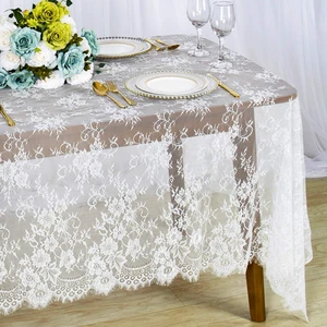 Lace Tablecloth Rectangular 60x120-Inch White Lace Overlays | Rustic Table Cloth Runner Thanksgiving Tablecloth Floral White Lace Table Cloths for Wedding Decorations Picnic Table Cover Lace Tablecloth Rectangular 60x120-Inch White Lace Overlays | Rustic Table Cloth Runner Thanksgiving Tablecloth Floral White Lace Table Cloths for Wedding Decorations Picnic Table Cover