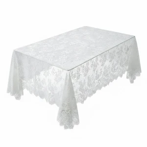 White Lace Tablecloth, 120x60 Inch Rectangle Table Cloth, Vintage Embroidered Floral Lace Cover for Wedding Baby Shower Bridal Birthday Decor, French Rustic Farmhouse Kitchen Table Topper White Lace Tablecloth, 120x60 Inch Rectangle Table Cloth, Vintage Embroidered Floral Lace Cover for Wedding Baby Shower Bridal Birthday Decor, French Rustic Farmhouse Kitchen Table Topper